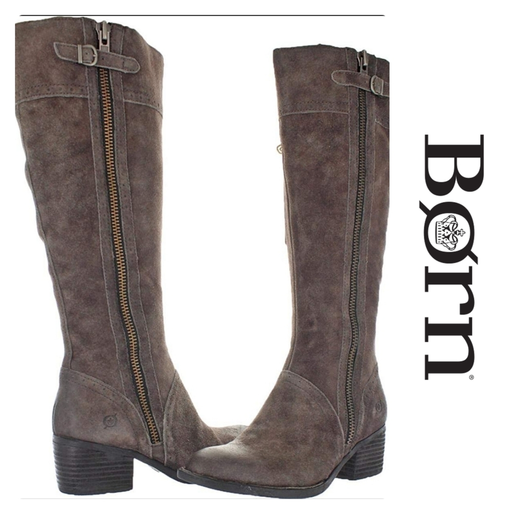 Born | NWOT POLY
Brown suede wide calf Boots 7M
